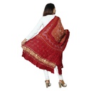 Green Gajji Silk Handwoven Bandhani Dupatta