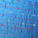 Handcrafted Blue Embroidered Clutch