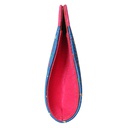 Handcrafted Blue Embroidered Clutch