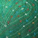 Handcrafted Green Embroidered Clutch