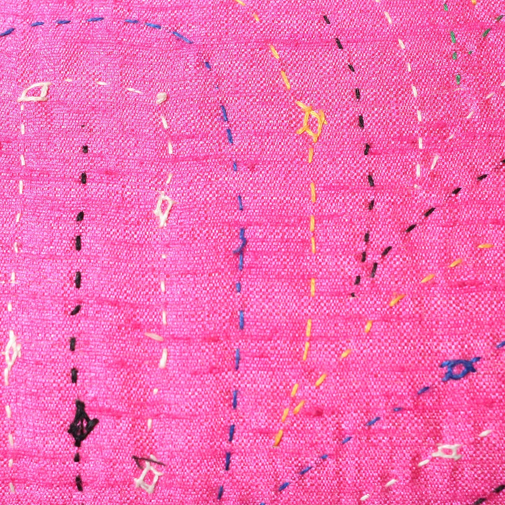 Handcrafted Pink Embroidered Clutch