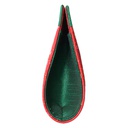 Handcrafted Red Embroidered Clutch