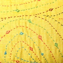 Handcrafted Yellow Embroidered Clutch