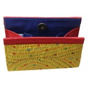 Handcrafted Yellow Embroidered Clutch