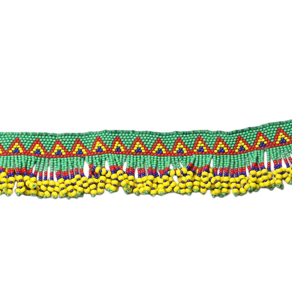 Handmade Green Beaded Choker Necklace Set