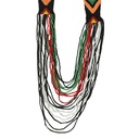 Handmade Multicolor Beaded Multi-Strand Necklace Set
