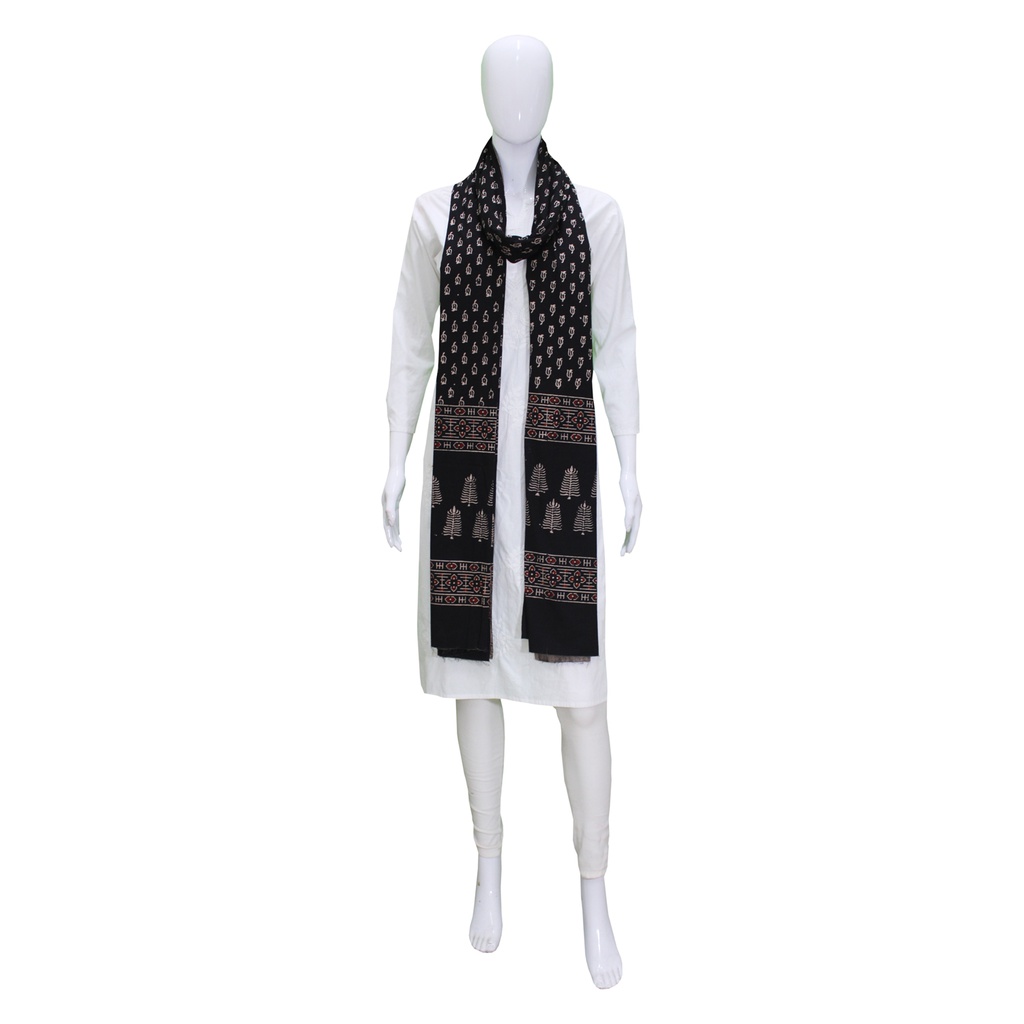 Cotton Hand Block Print Dupatta