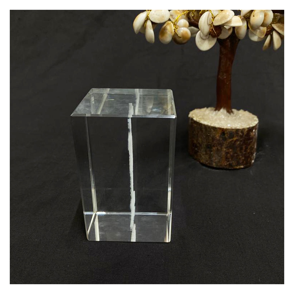 Handcrafted Statue of Unity Crystal Paperweight