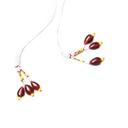 Handmade White Beaded Choker Necklace Set