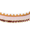 Handmade White Beaded Choker Necklace Set