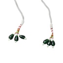 Handmade White Beaded Choker Necklace Set