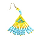 Handmade Yellow Beaded Choker Necklace Set