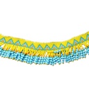 Handmade Yellow Beaded Choker Necklace Set