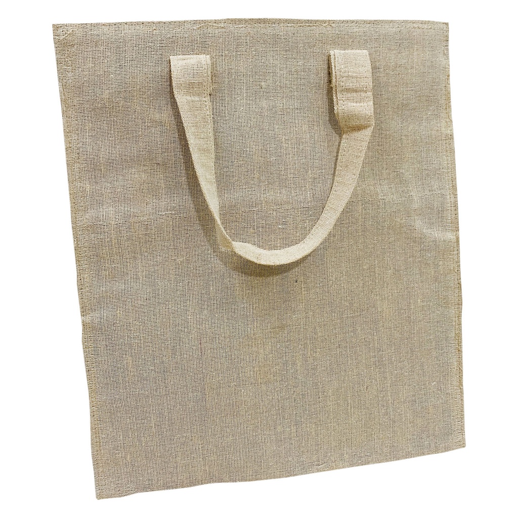 Plain Shopping Jute Hand Bag / Sling Bag with Zip