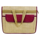 Plain Shopping Jute Hand Bag / Sling Bag with Zip