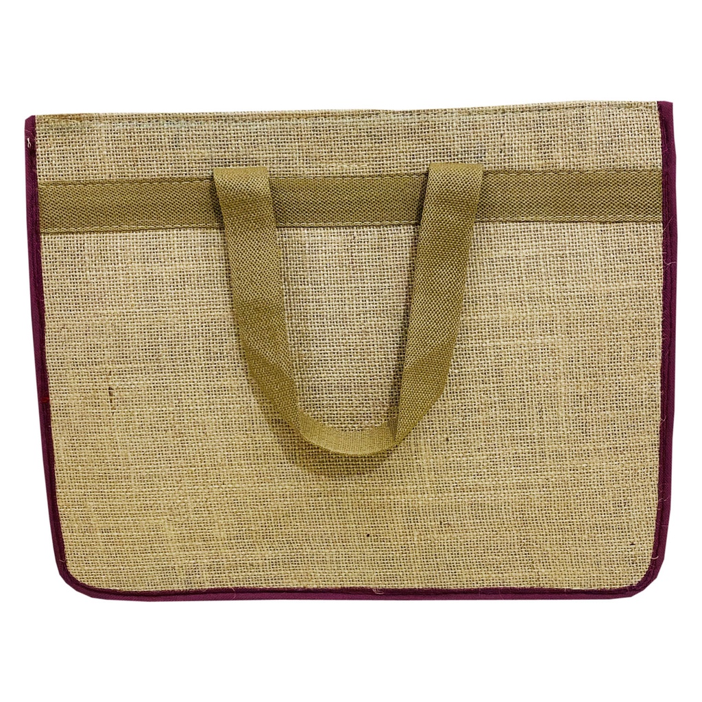 Handmade Plain Jute Office Bag