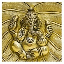 Handcrafted Ganesha On a Leaf Wall Hanging/ Showpiece