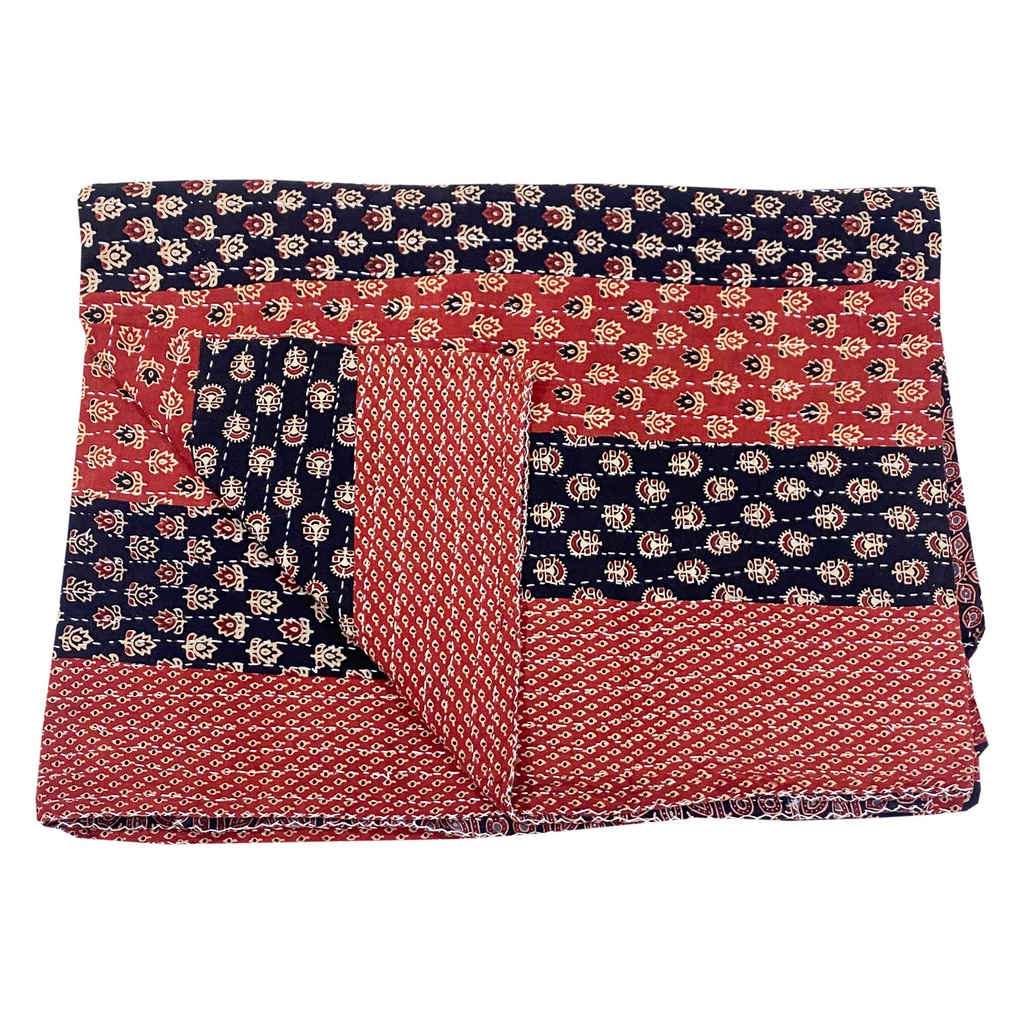 Multicolour Cotton Handmade Patchwork Quilt