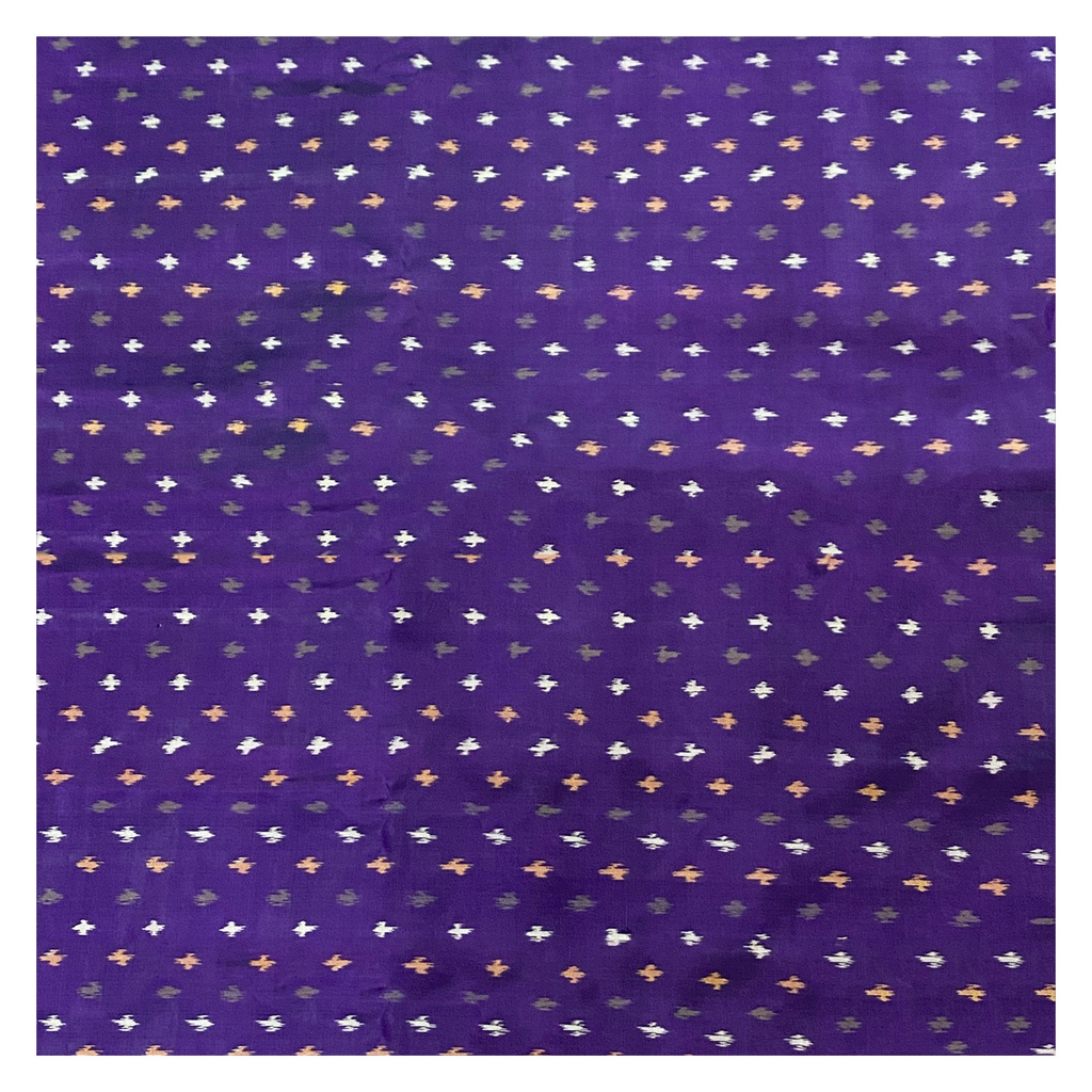 Handwoven Magenta Single Ikat Silk Material/Fabric