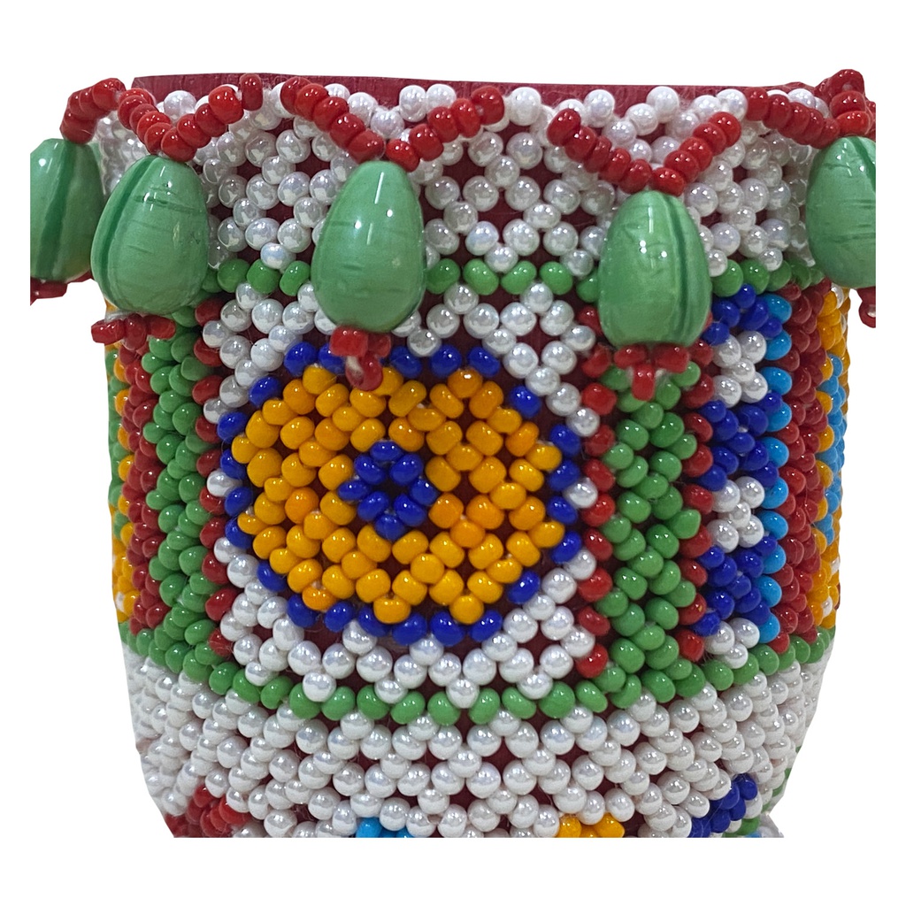 Handmade Decorative Beadwork Metal Pooja Thali