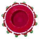 Handmade Decorative Beadwork Metal Pooja Thali
