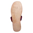 Magenta Handstitched Leather Flats