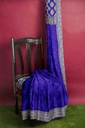 Blue Georgette Banarasi Hand Dyed Bandhani Saree