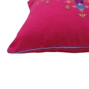Multicolor Hand Embroidered Cushion Cover