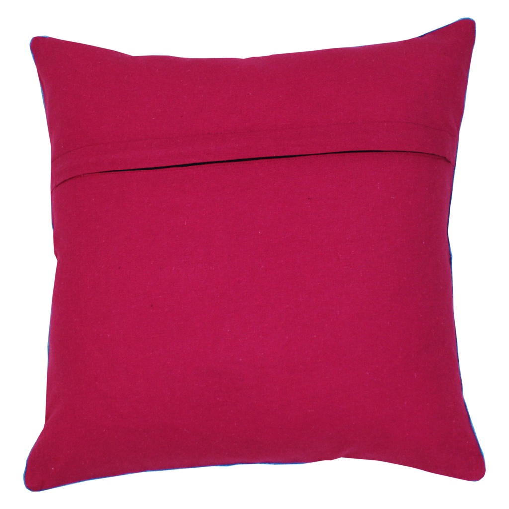 Peach Hand Soof Embroidery Cotton Cushion Cover