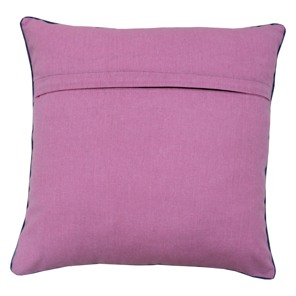 Peach Hand Soof Embroidery Cotton Cushion Cover