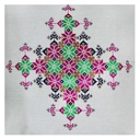 Multicolor Hand Embroidered Cushion Cover