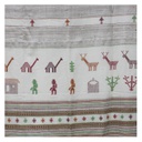 Off White Handwoven Men's Woolen Shawl