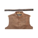 Maroon Hand Block Printed Men's Jacket/Koti
