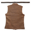 Maroon Hand Block Printed Men's Jacket/Koti