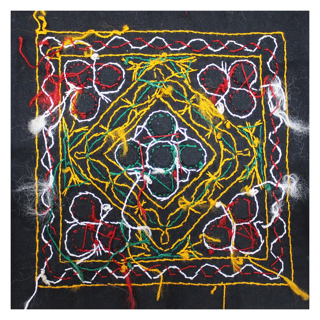 Multicolor Hand Embroidered Patch