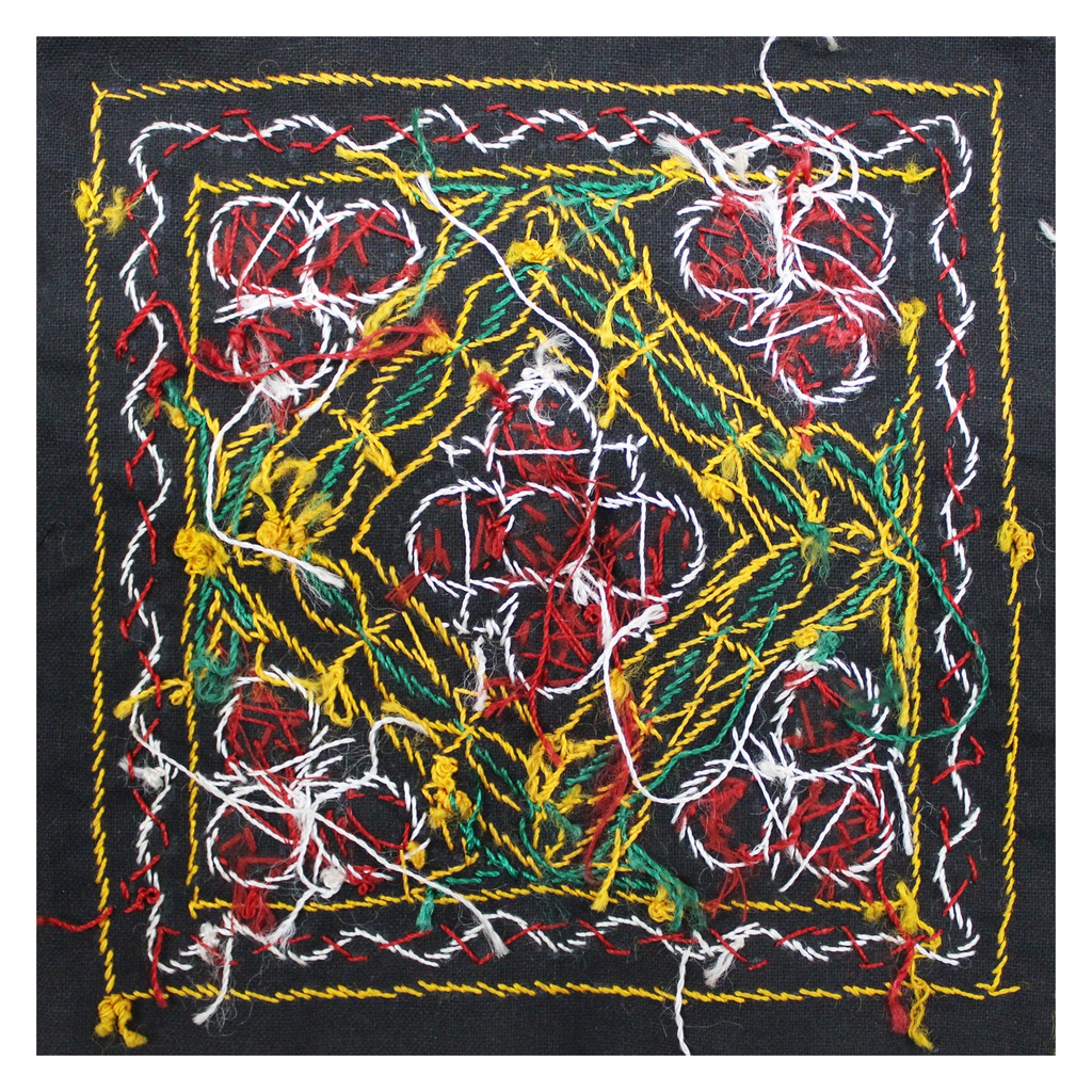Multicolor Hand Embroidered Patch