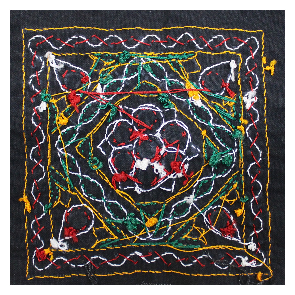 Multicolor Hand Embroidered Patch