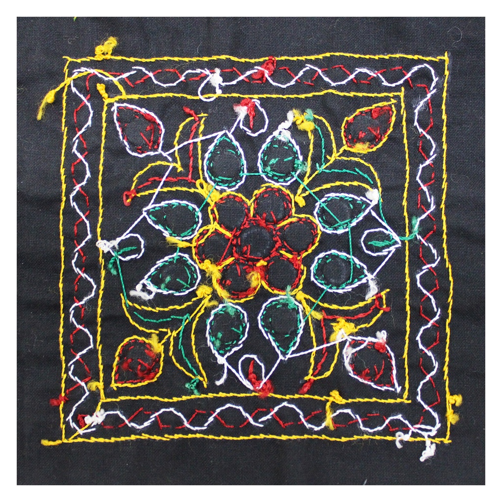 Multicolor Hand Embroidered Patch