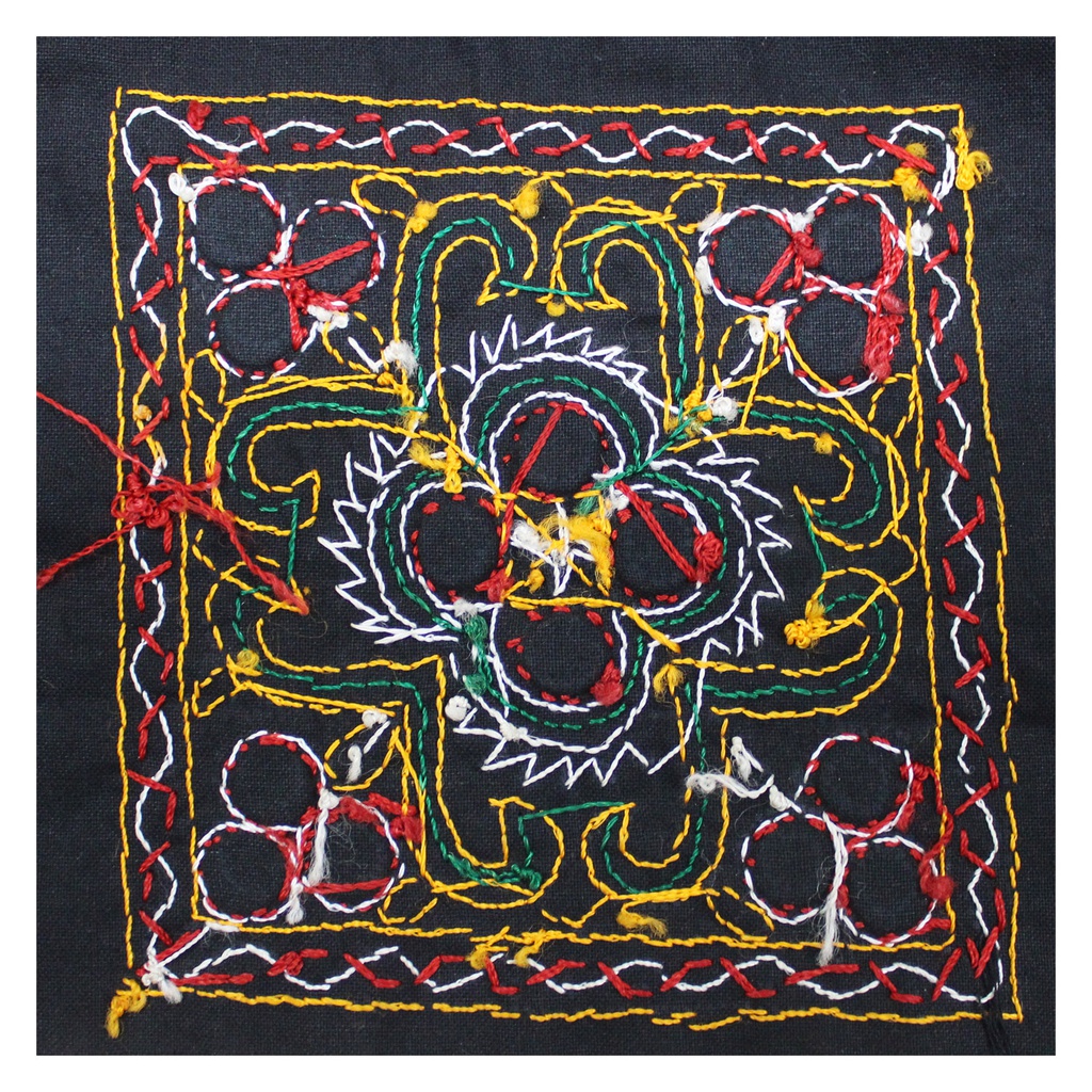 Multicolor Hand Embroidered Patch