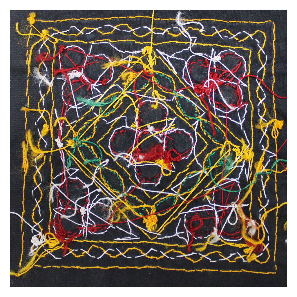 Multicolor Hand Embroidered Patch