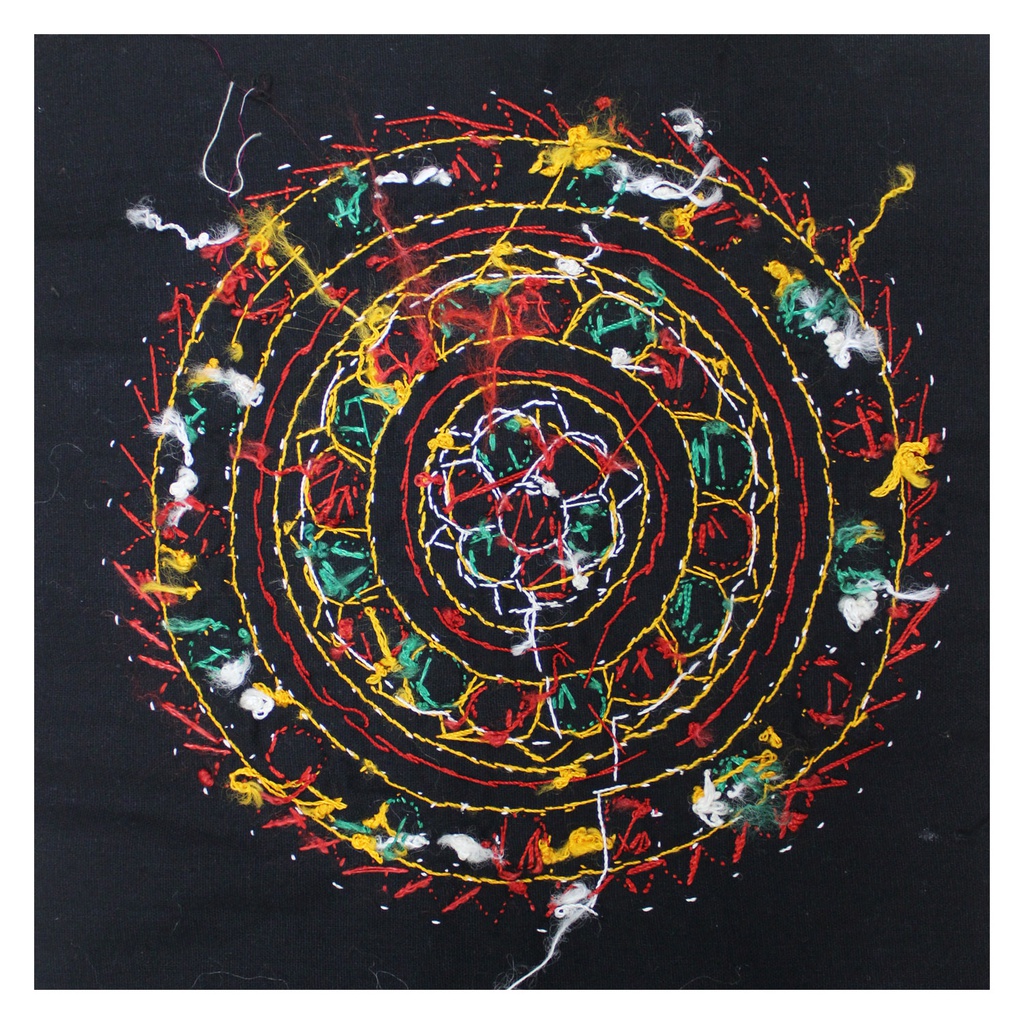 Multicolor Hand Embroidered Patch