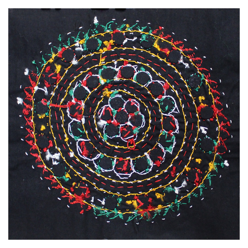 Multicolor Hand Embroidered Patch
