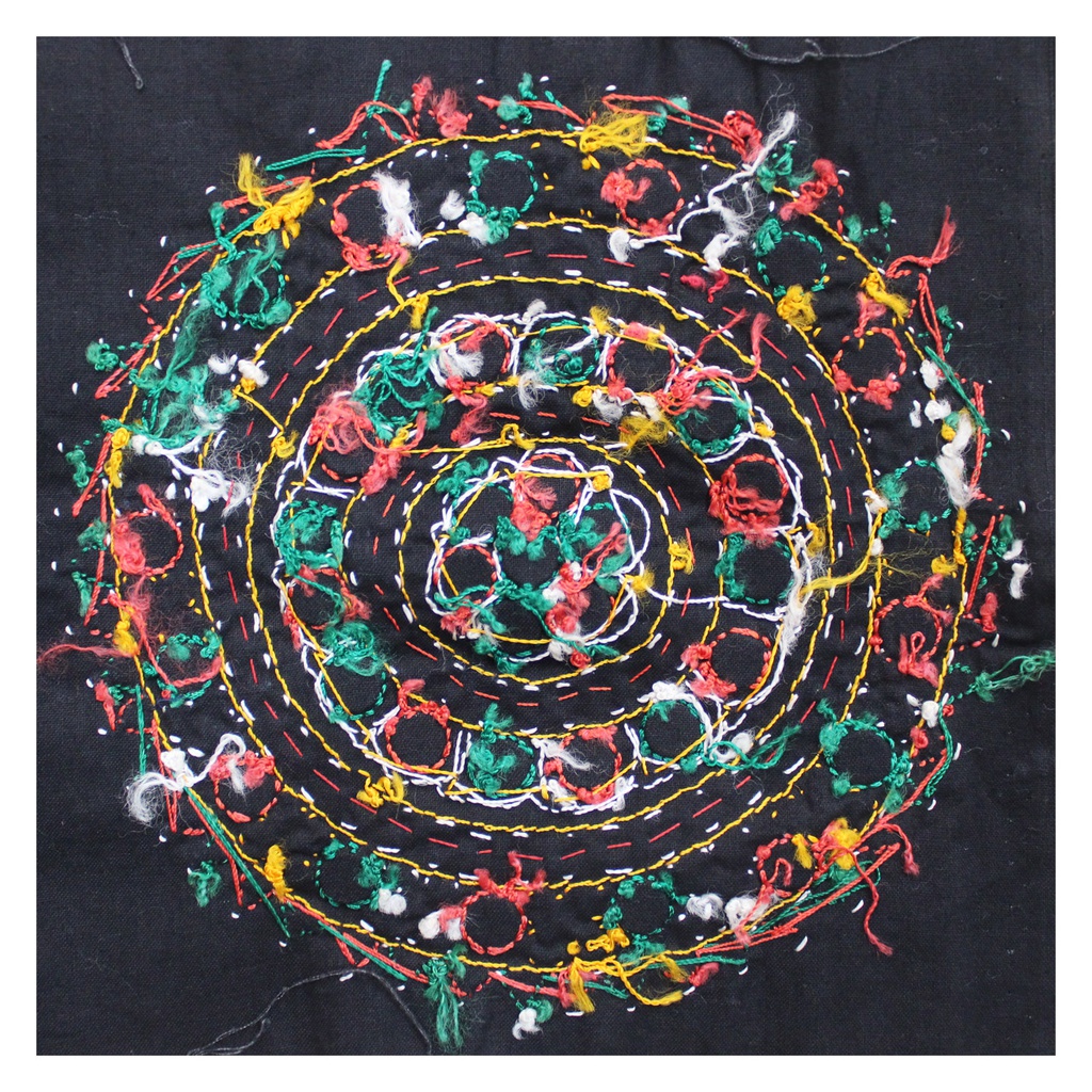 Multicolor Hand Embroidered Patch