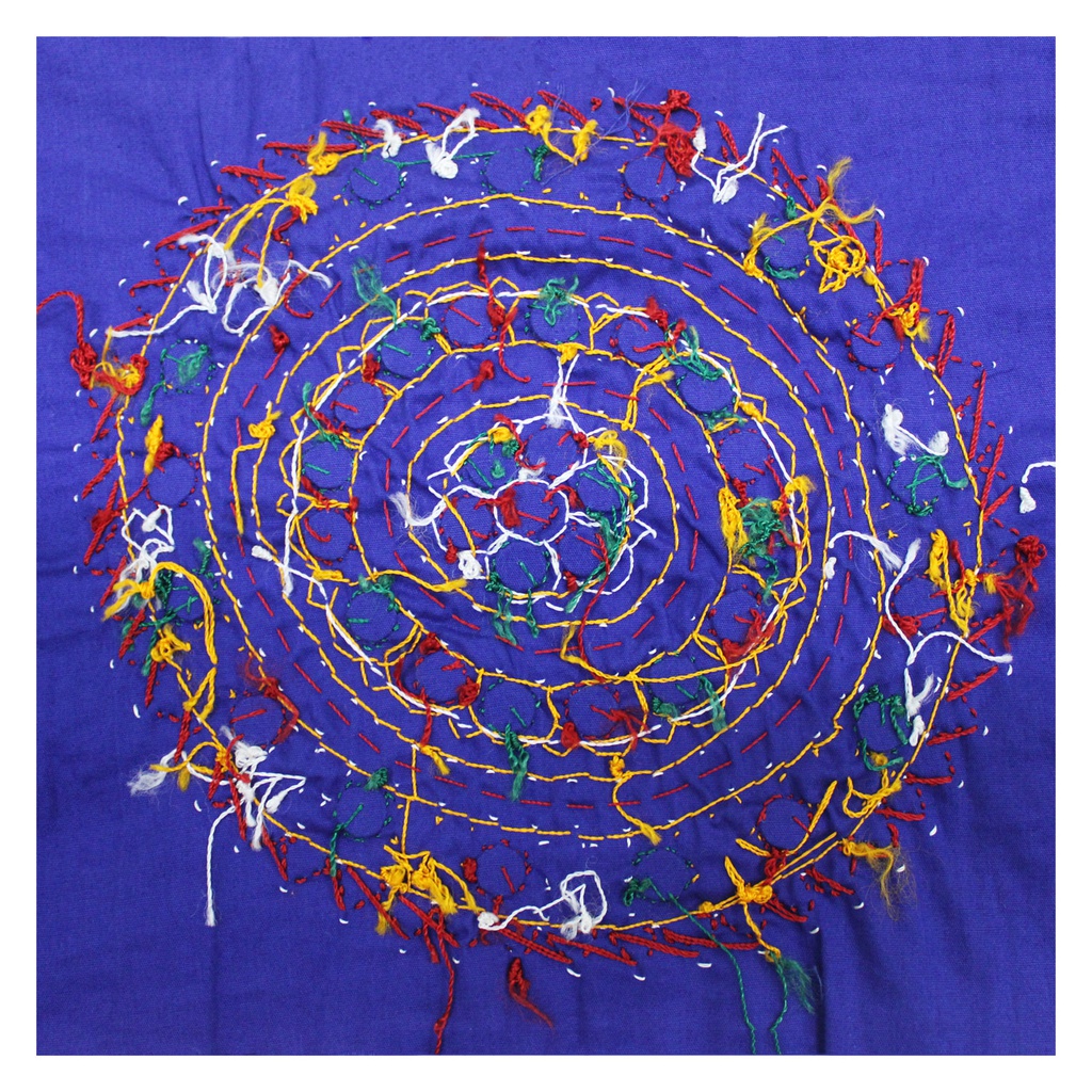 Multicolor Hand Embroidered Patch