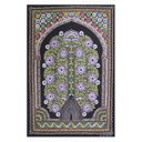 Handmade Rogan Painting - Red