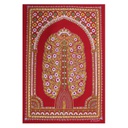 Handmade Rogan Painting - Red