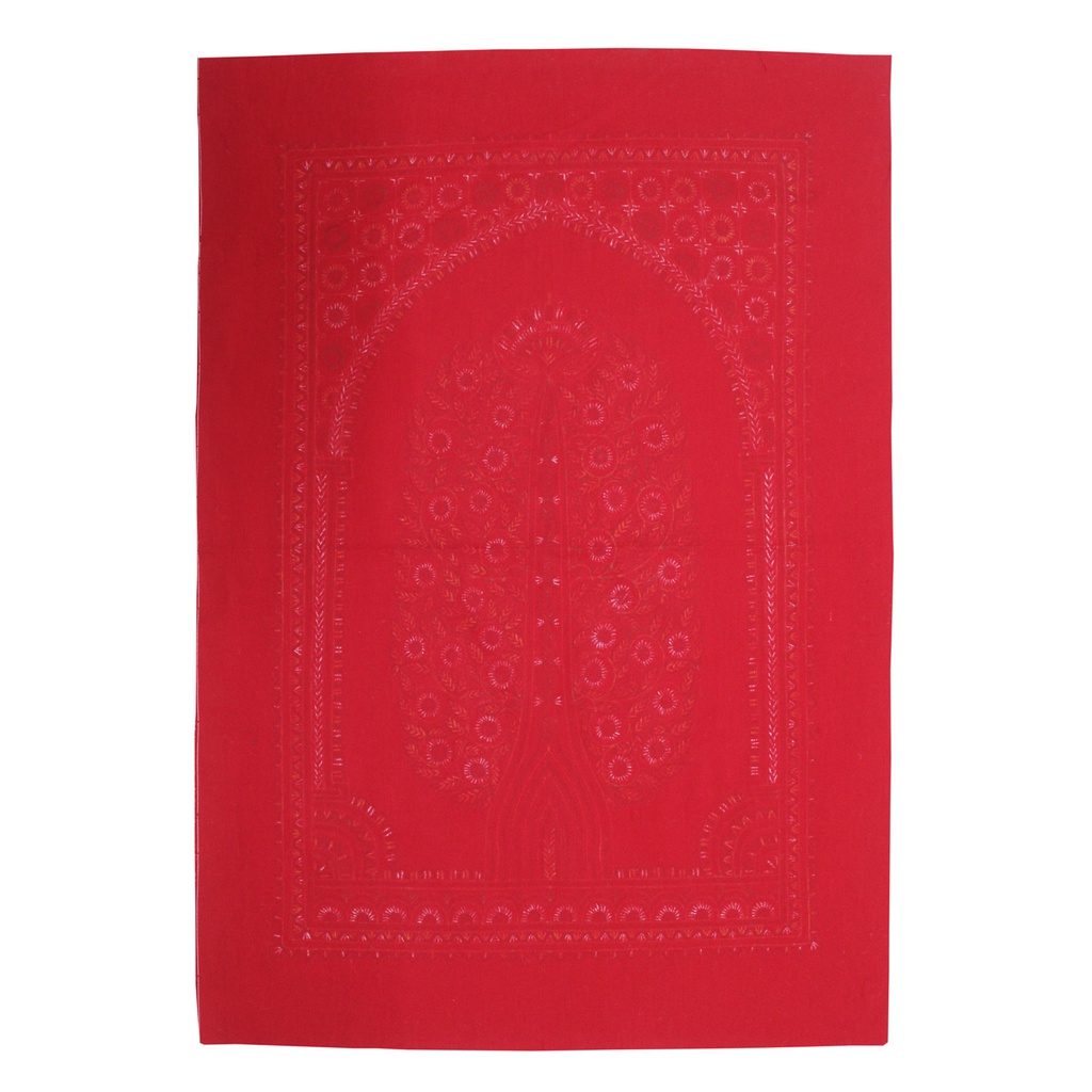 Handmade Rogan Painting - Red