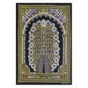 Handmade Rogan Painting - Red