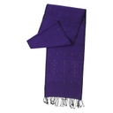 Ocean Blue Soof Hand Embroidered Woolen Muffler