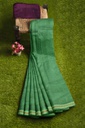 Magenta and Turquoise Blue Tangaliya Cotton Silk Handwoven Saree